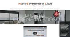 Desktop Screenshot of nuovaserramentisticaligure.com