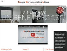 Tablet Screenshot of nuovaserramentisticaligure.com